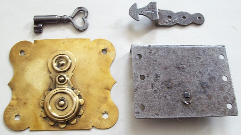 M100 - Jenny Lind Lock, Plate & Key - SOLD 01/2022