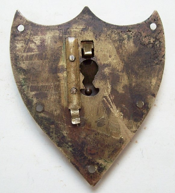 M106 - Rare Brass Shield Lock Cover