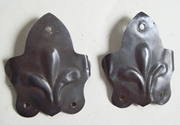 M108 - Antique Tin Trunk Clamps - Click Image to Close