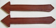 M123 - Arrow Style Leather Handles