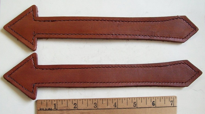 M123 - Arrow Style Leather Handles