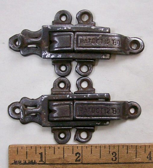 M129 - RARE 1880 Iron Trunk Latches
