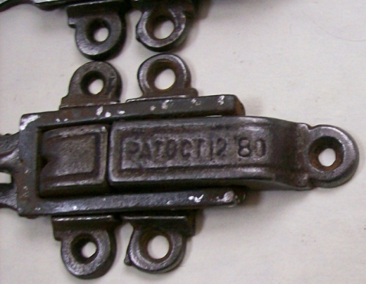 M129 - RARE 1880 Iron Trunk Latches