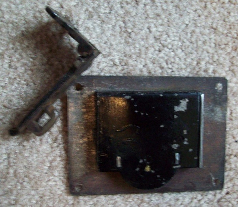 L103 - Early Iron & Brass Eagle Hasp Lock