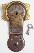 L108 - Antique Trunk Lock & Barrel Key - SOLD 01/2022
