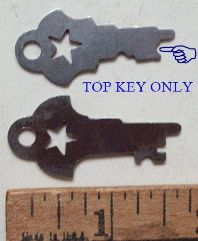 L111 - Star Trunk Lock Key - Click Image to Close