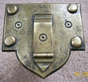 L115 - Brass Mid 1800's Lock Plate - Click Image to Close