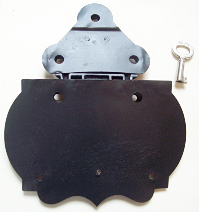 L117 - Antique 1879 Trunk Lock with Key - SOLD 02/2023