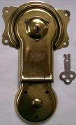 L117 - Antique Excelsior Trunk Lock & Key - Click Image to Close