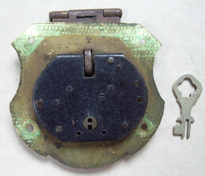 L120 - French Style Antique Trunk Lock & Key - SOLD 06/2022