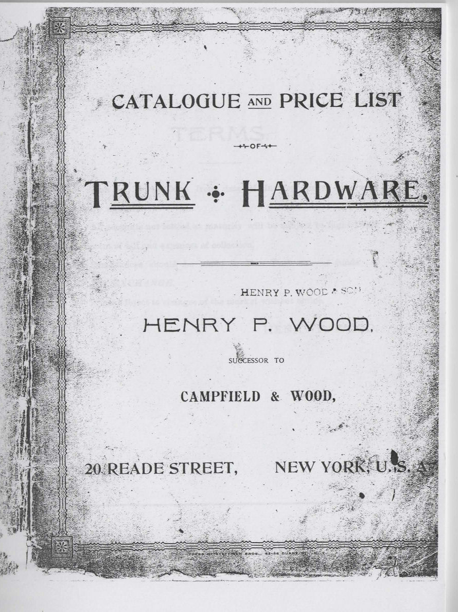 RD508 - 1889 Campfield and Wood Trunk Parts Catalogue