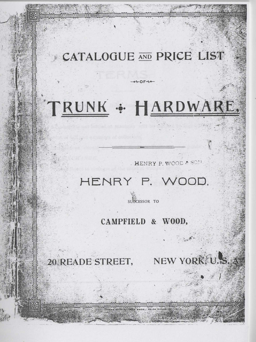 RD508 - 1889 Campfield and Wood Trunk Parts Catalogue RD508 - 1889 Campfield and Wood Trunk Parts Catalogue