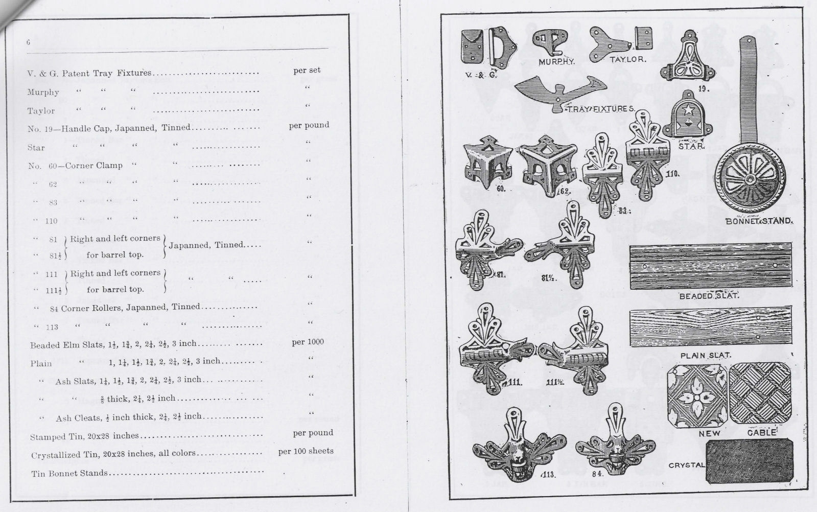 RD508 - 1889 Campfield and Wood Trunk Parts Catalogue - Click Image to Close