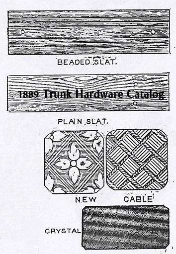 T117 - Embossed Metal Trunk Coverings History, Info Only - Click Image to Close