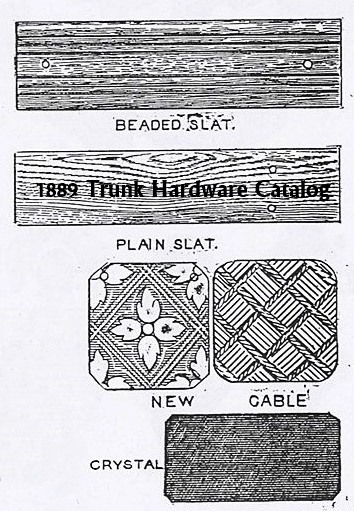 T117 - Embossed Metal Trunk Coverings History, Info Only