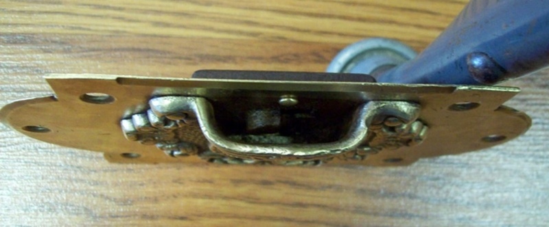 T103 - Ornate Brass Trunk Lock 1861 - SOLD 06/2022