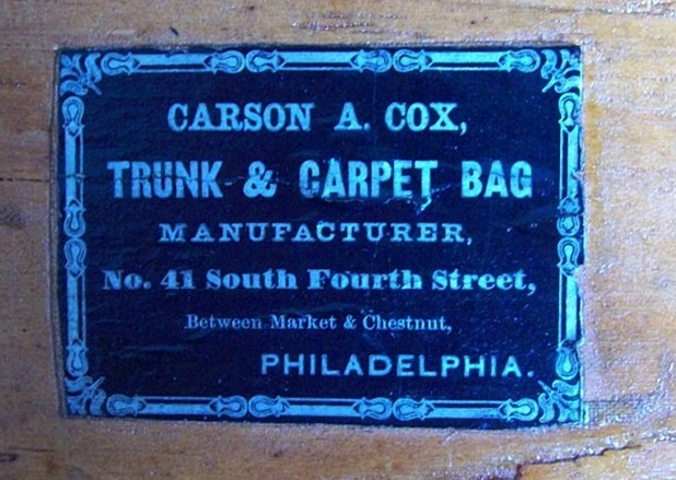 T110 - Civil War Period Hand Trunk - SOLD 07/2019 - Click Image to Close
