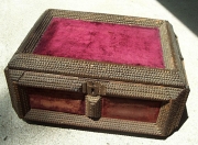 T112 - Antique Tramp Art Chest