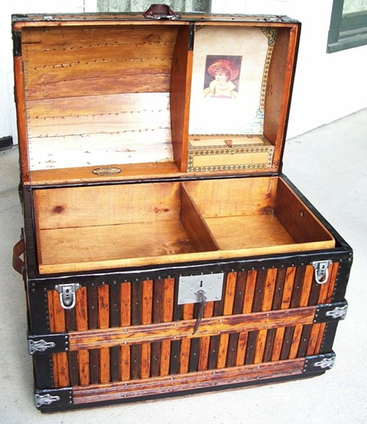 T124 - Rare Martin Maier Slat Trunk - SOLD 01/2020