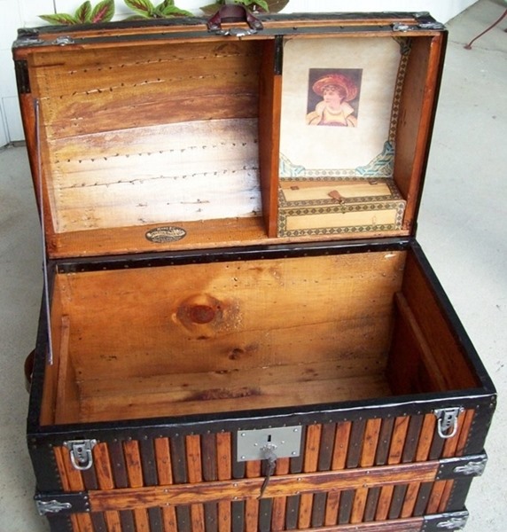 T124 - Rare Martin Maier Slat Trunk - SOLD 01/2020