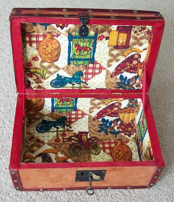 T126 - Leather Covered Document Box 1850's - SOLD 07/2022