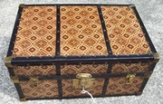 T129 - Rare Large Ornate Doll Wardrobe Trunk - SOLD 12/2021