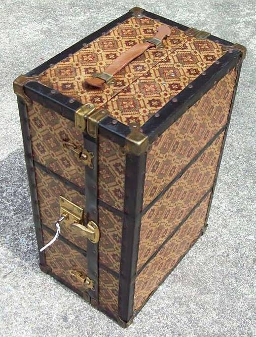 T129 - Rare Large Ornate Doll Wardrobe Trunk - SOLD 12/2021 - Click Image to Close